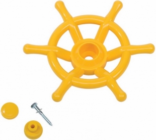 Schiffslenkrad in gelb für Spieltürme